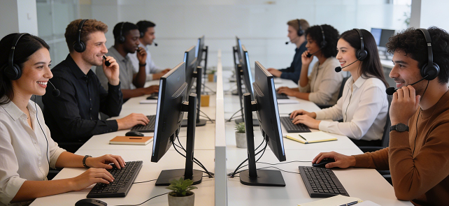 Call center team